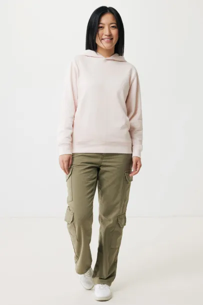 Iqoniq Yengo recycled cotton hoodie with sidepockets - iqoniq cloud pink