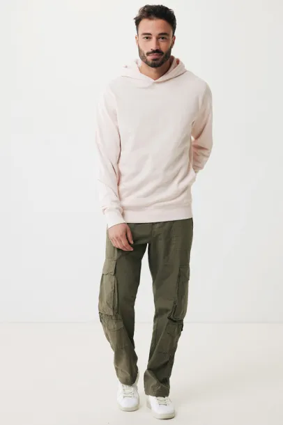 Iqoniq Yengo recycled cotton hoodie with sidepockets - iqoniq cloud pink