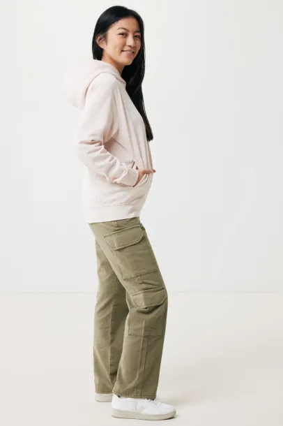 Iqoniq Yengo recycled cotton hoodie with sidepockets - iqoniq cloud pink