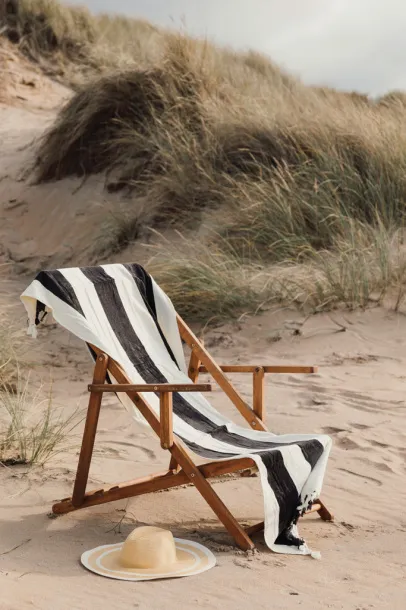  VINGA Valmer ručnik za plažu, 450 g/m2 - Vinga Crna 11-0606 TCX