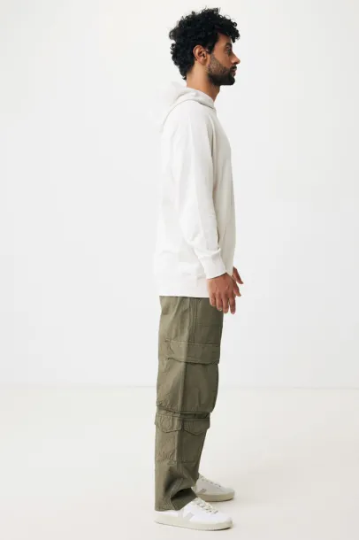 Iqoniq Yengo recycled cotton hoodie with sidepockets - iqoniq ivory white