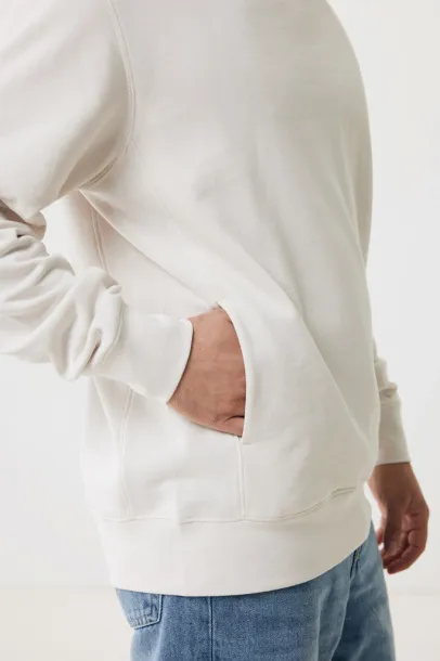 Iqoniq Yengo recycled cotton hoodie with sidepockets - iqoniq ivory white