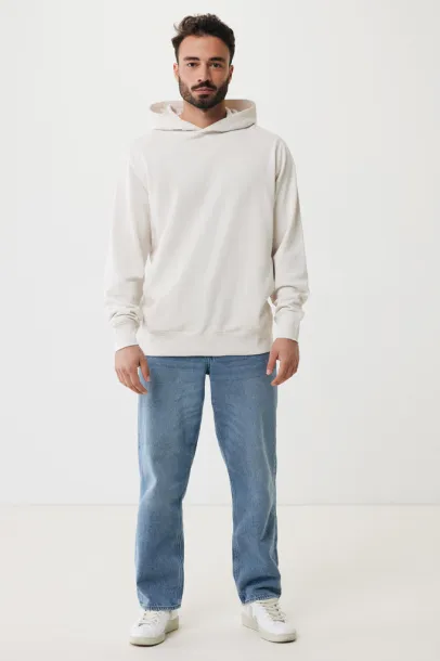 Iqoniq Yengo unisex hoodie od recikliranog pamuka s bočnim džepovima, 280 g/m² - iqoniq ivory white