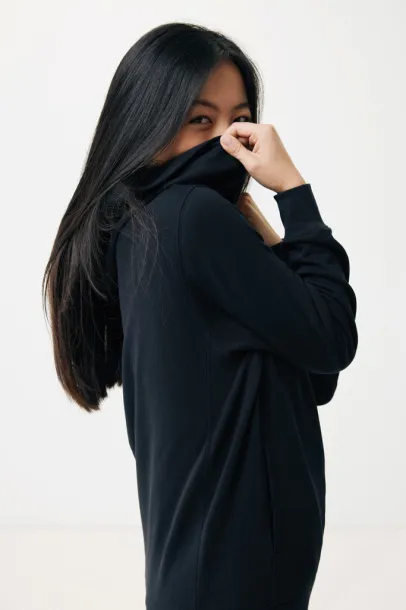 Iqoniq Yengo recycled cotton hoodie with sidepockets - iqoniq Black