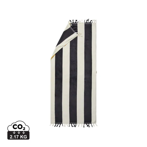  VINGA Valmer beach towel - Vinga Black 11-0606 TCX