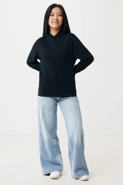 Iqoniq Yengo recycled cotton hoodie with sidepockets - iqoniq Black