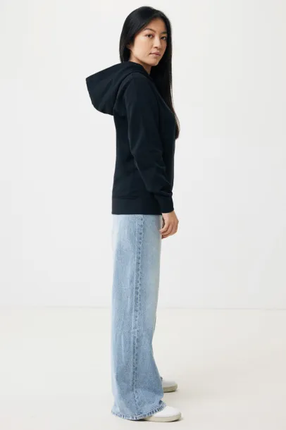 Iqoniq Yengo recycled cotton hoodie with sidepockets - iqoniq Black