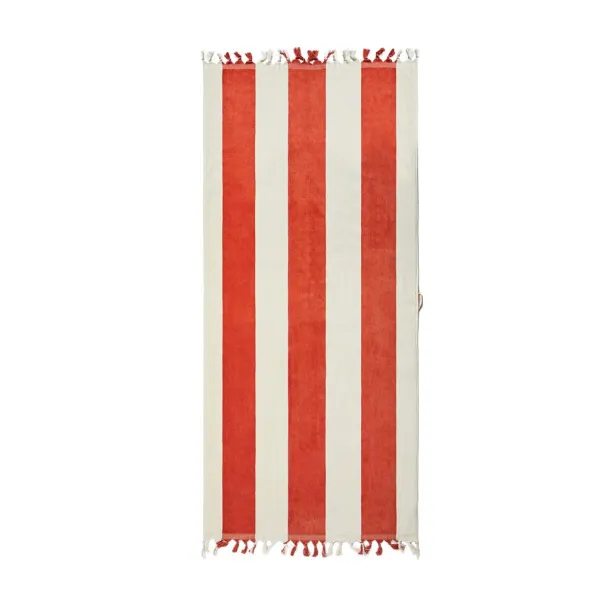  VINGA Valmer ručnik za plažu, 450 g/m2 - Vinga red, beige 11-0606 TCX