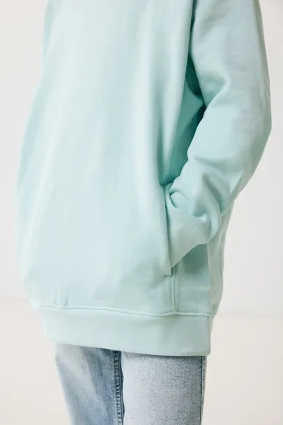 Iqoniq Yengo kids recycled cotton hoodie with sidepockets - iqoniq crushed mint