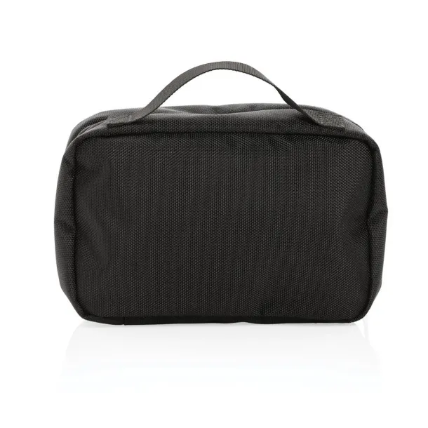  Swiss Peak AWARE™ RPET Voyager toiletry bag - Swiss Peak Black 