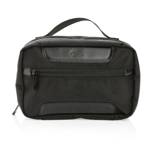  Swiss Peak AWARE™ RPET Voyager toiletry bag - Swiss Peak Black 