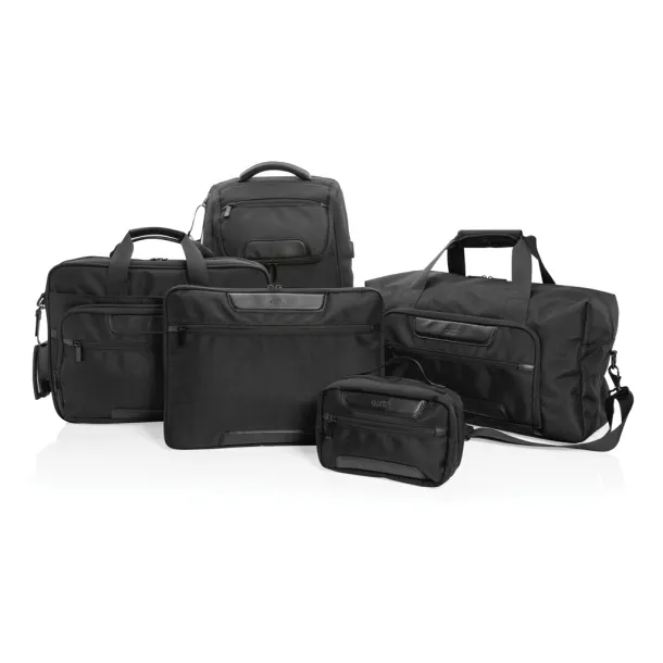  Swiss Peak AWARE™ RPET Voyager toiletry bag - Swiss Peak Black 