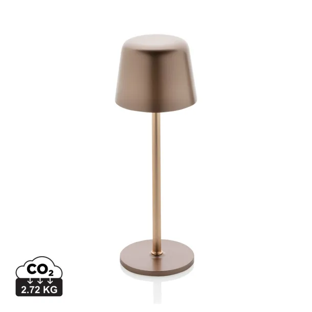 Zenic RCS recycled plastic USB re-chargable table lamp - XD Collection bronze