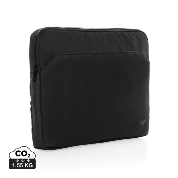 Swiss Peak Aware™ RPET futrola za 15,6" laptop - Swiss Peak Crna