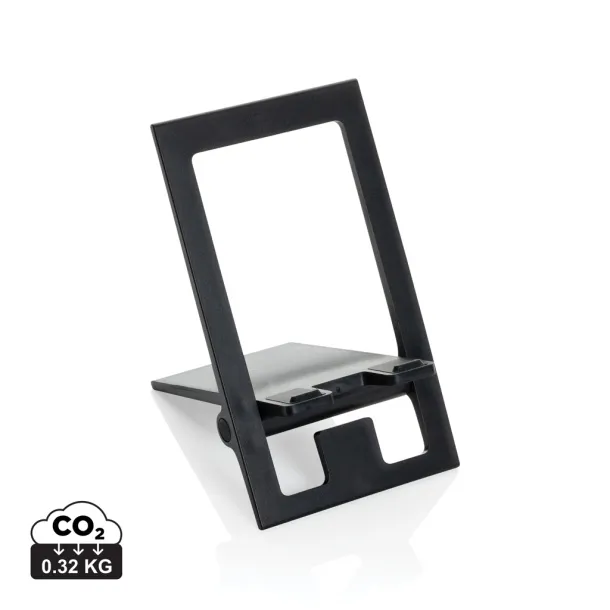SnapStand sklopivi stalak za mobitel od RCS reciklirane plastike - XD Collection Crna