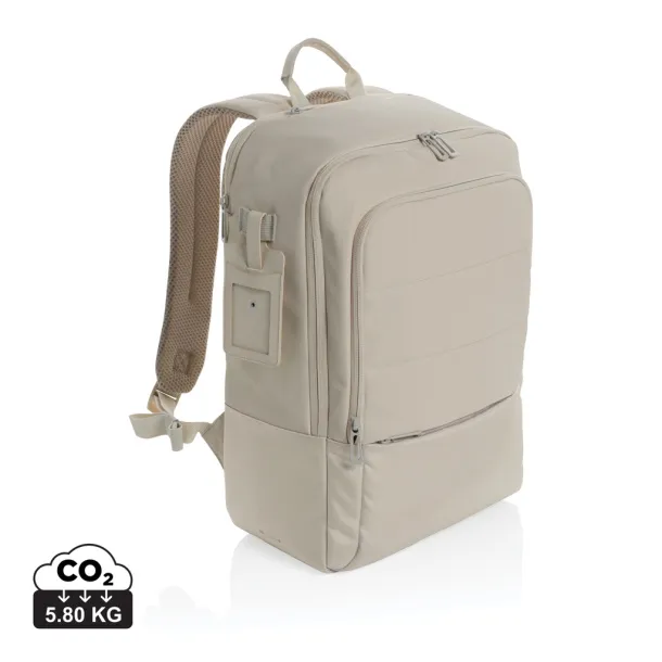 Armond AWARE™ RPET 15.6 inch laptop backpack - XD Xclusive beige