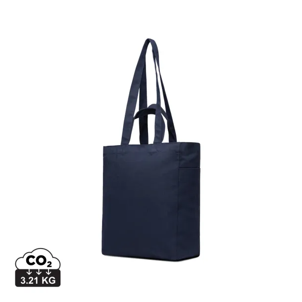 VINGA Hilo AWARE™ recycled canvas zip tote - Vinga navy