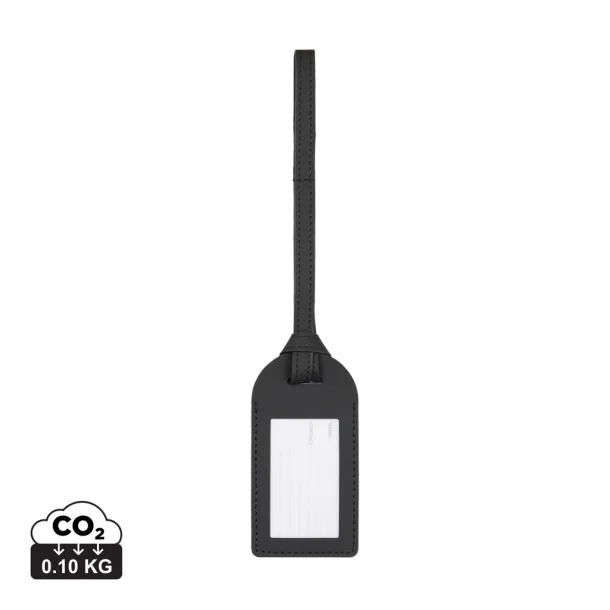 VINGA Baltimore VINGA Baltimore RCS recycled polyester luggage tag - Vinga Crna