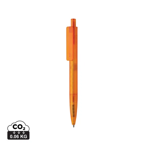 X3 GRS recycled PC plastic pen frosted - XD Collection Orange