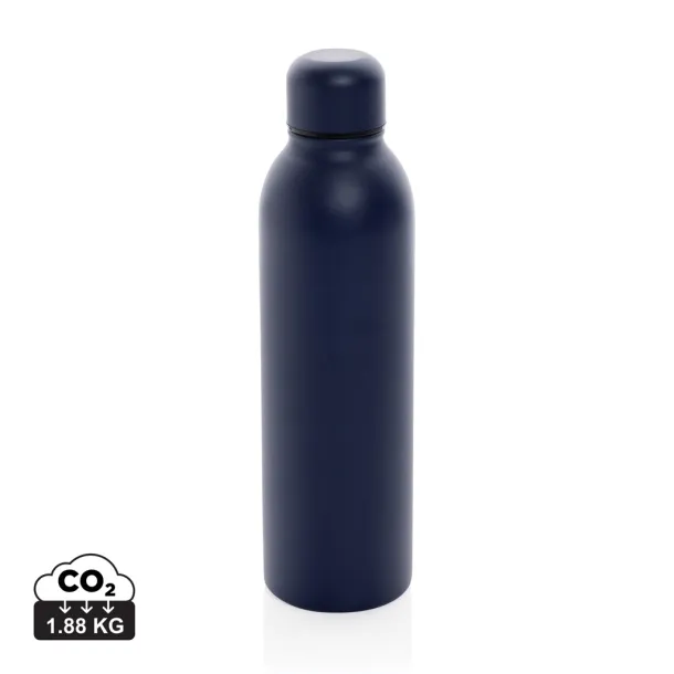  RCS Recycled stainless steel vacuum bottle - XD Collection navy