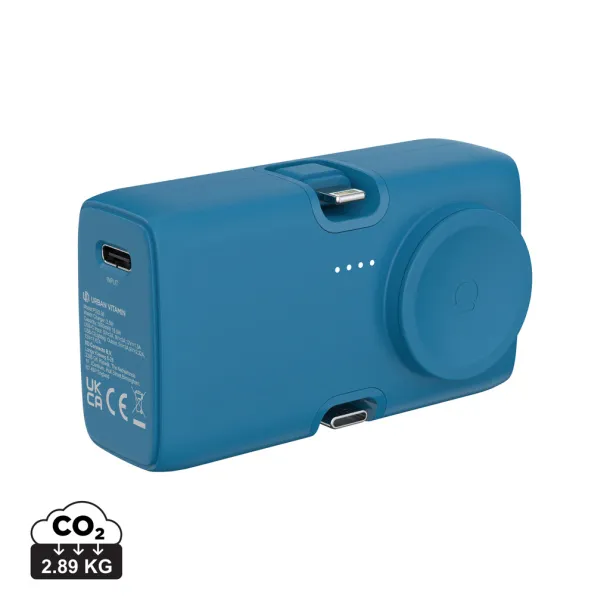 Urban Vitamin San Diego prijenosna baterija od RCS rplastike - 20 W, 5 000 mAh - Urban Vitamin Plava