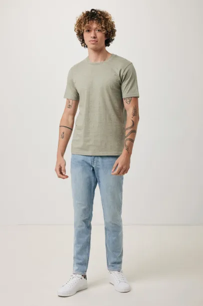 Iqoniq Brett recycled cotton t-shirt - iqoniq light heather green