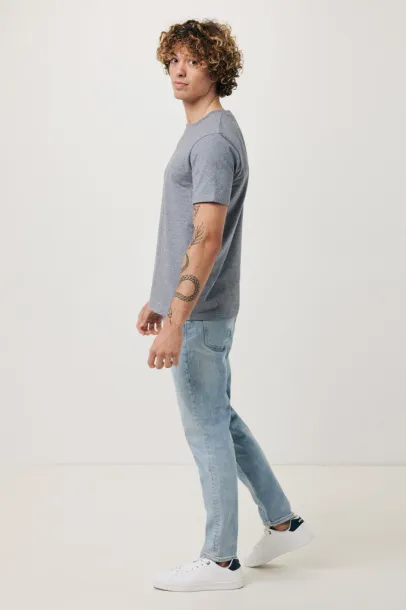 Iqoniq Brett recycled cotton t-shirt - iqoniq light heather navy