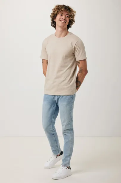Iqoniq Brett recycled cotton t-shirt - iqoniq light heather brown