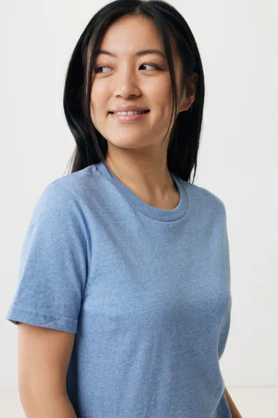 Iqoniq Brett recycled cotton t-shirt - iqoniq light heather blue