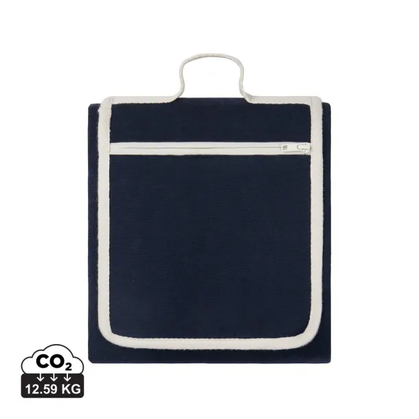  VINGA Volonne AWARE™ piknik deka od recikliranog platna - Vinga blue, off white 11-0606 TPG