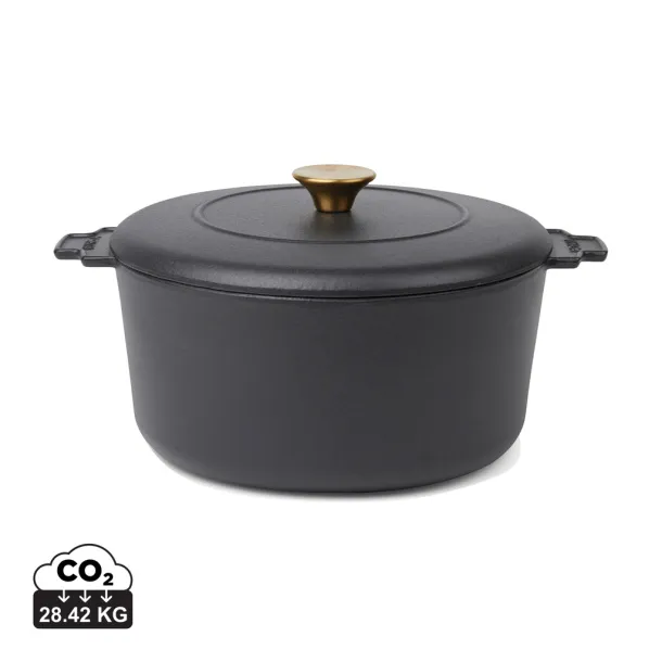 VINGA Monte heritage okrugli lonac za kuhanje 5,5 L - Vinga Crna