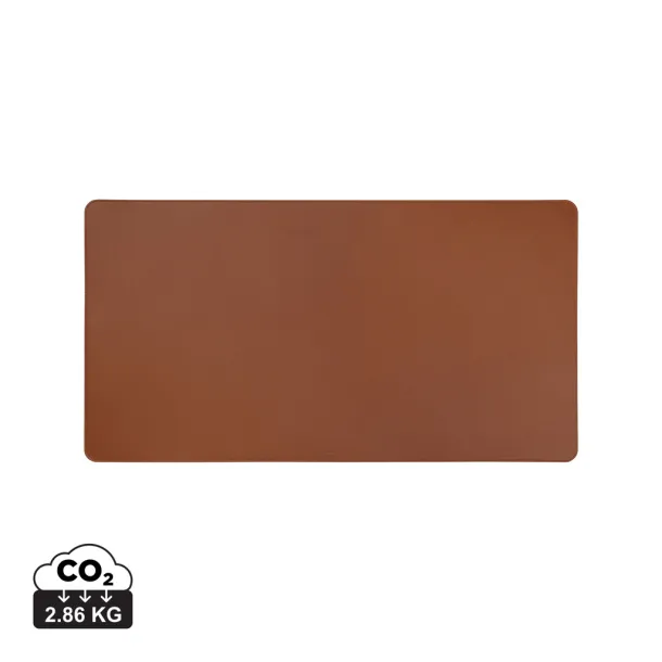 VINGA Timo PU RCS RPET desk pad - Vinga brown