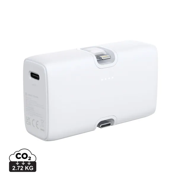 Urban Vitamin Los Angeles RCS rplastic 20W PD powerbank - Urban Vitamin White