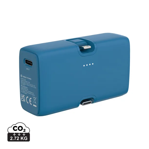 Urban Vitamin Los Angeles prijenosna baterija od RCS rplastike - 20 W, 5 000 mAh - Urban Vitamin Plava