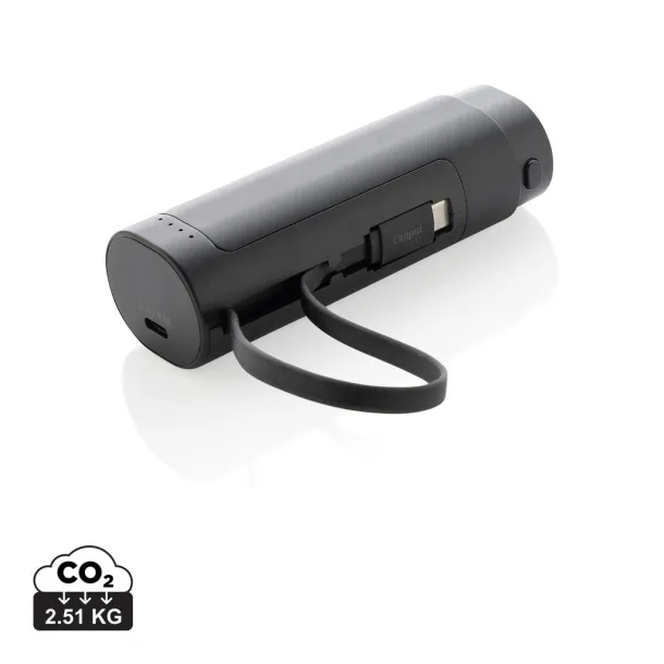 CycleCell 5000 mah removable battery powerbank - XD Collection Black
