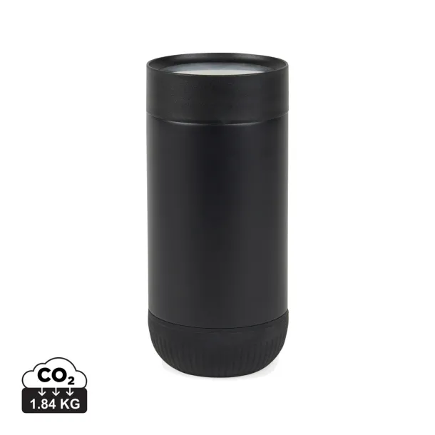 VINGA Erie  RCS recycled SS push mug 350 ML - Vinga Black Black
