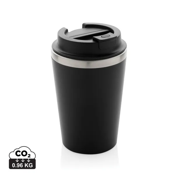 Java RCS reciklirana šalica s dvije stijenke, 350 ml - XD Collection Crna