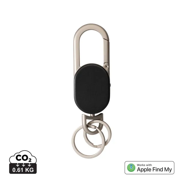 Keyfinder keychain with worldwide locating and USB C - XD Collection Black Grey