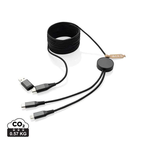 Terra RCS recycled PET 3 meter 4-in-1 cable - XD Xclusive Grey