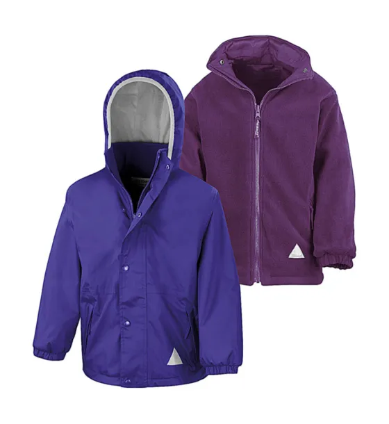  Junior Reversible Stormproof Jacket - Result Ljubičasta Ljubičasta