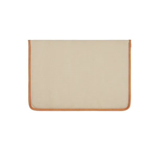 VINGA Bosler GRS recycled canvas 14" laptop sleeve - Vinga brown 