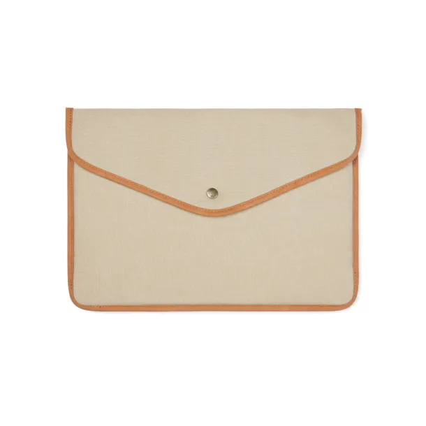 VINGA Bosler GRS recycled canvas 14" laptop sleeve - Vinga beige