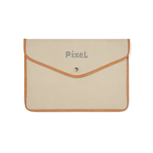VINGA Bosler GRS recycled canvas 14" laptop sleeve - Vinga beige
