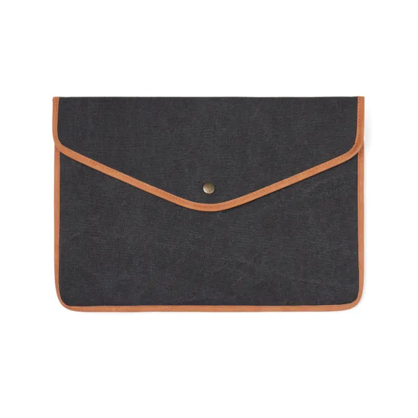 VINGA Bosler GRS recycled canvas 14" laptop sleeve - Vinga Crna