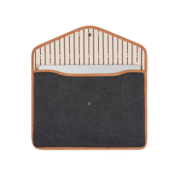VINGA Bosler GRS recycled canvas 14" laptop sleeve - Vinga Crna