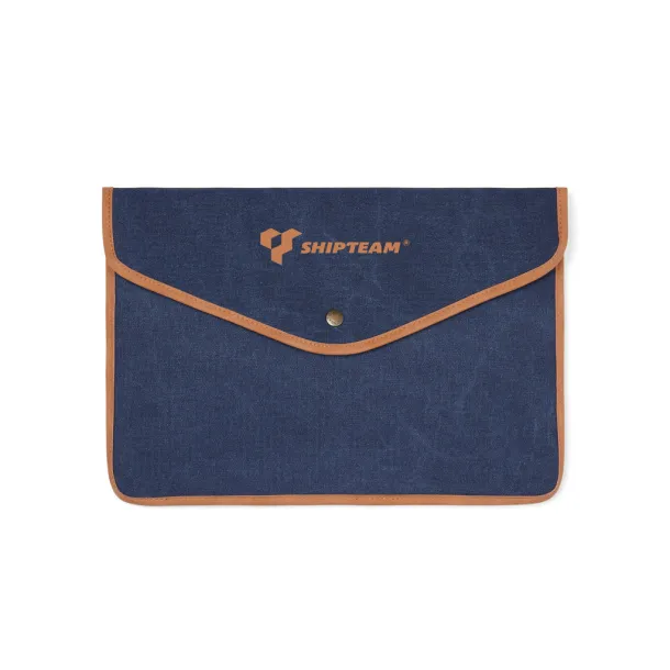 VINGA Bosler navlaka za 14" laptop GRS recikliranog platna - Vinga navy 