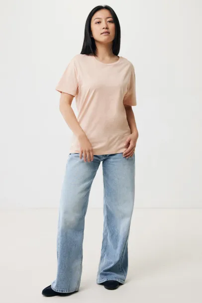  Iqoniq Yala women lightweight recycled cotton t-shirt - iqoniq peach nectar