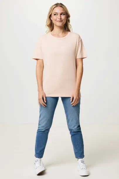  Iqoniq Yala women lightweight recycled cotton t-shirt - iqoniq peach nectar