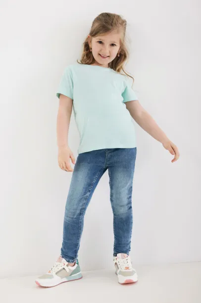  Iqoniq Koli kids lightweight recycled cotton t-shirt - iqoniq crushed mint
