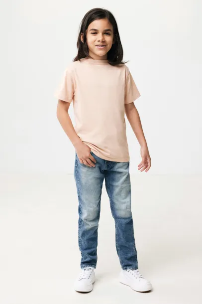  Iqoniq Koli kids lightweight recycled cotton t-shirt - iqoniq peach nectar